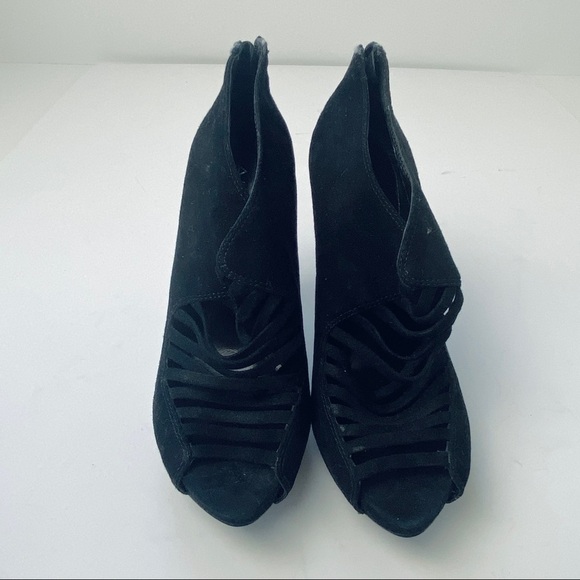 NEW Aldo suede peep toe platform heels - Picture 1 of 6